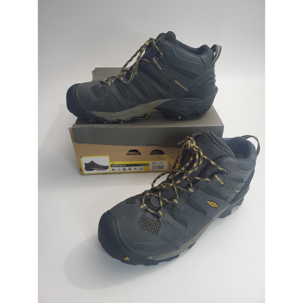 KEEN Utility Lansing, Men's, Raven/Tawny Olive, Steel Toe, EH Hiker 12EE